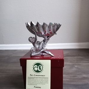 Monkey Pedestal Nut Dish|Arthur Court